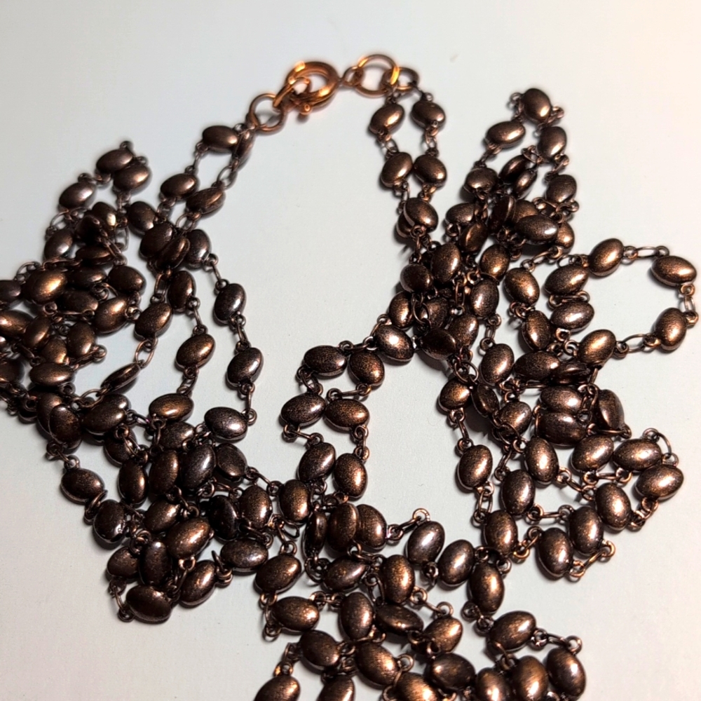 Handmade Copper Chain Two Strand